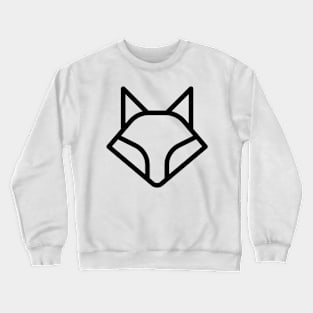 Fox, black line Crewneck Sweatshirt